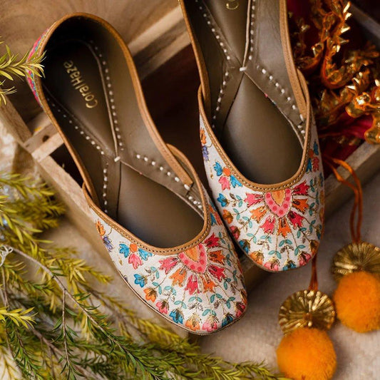 Coral Haze Designer Juttis - Best mothers day gift 2024 - Coral Haze