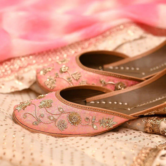 Elevate Your Style: Buy Women Punjabi Jutti Online in India - Coral Haze