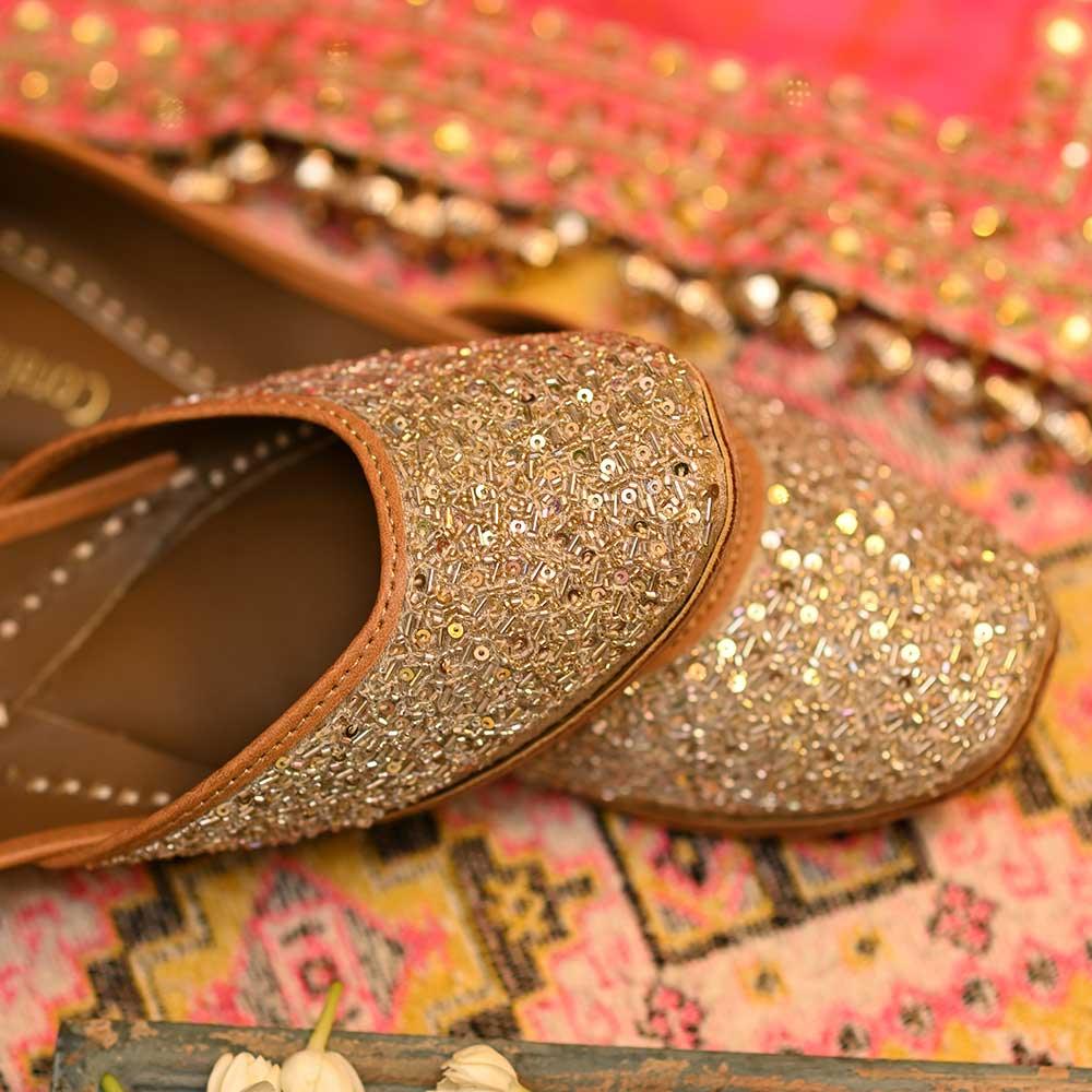 10 Stunning Bridal Punjabi Juttis Designs for Your Big Day - Coral Haze