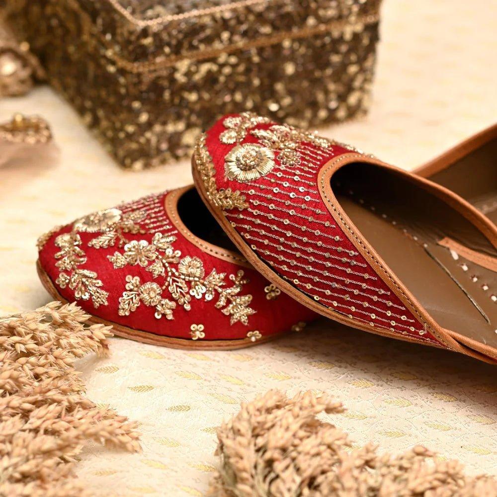 Punjabi jutti bridal sale