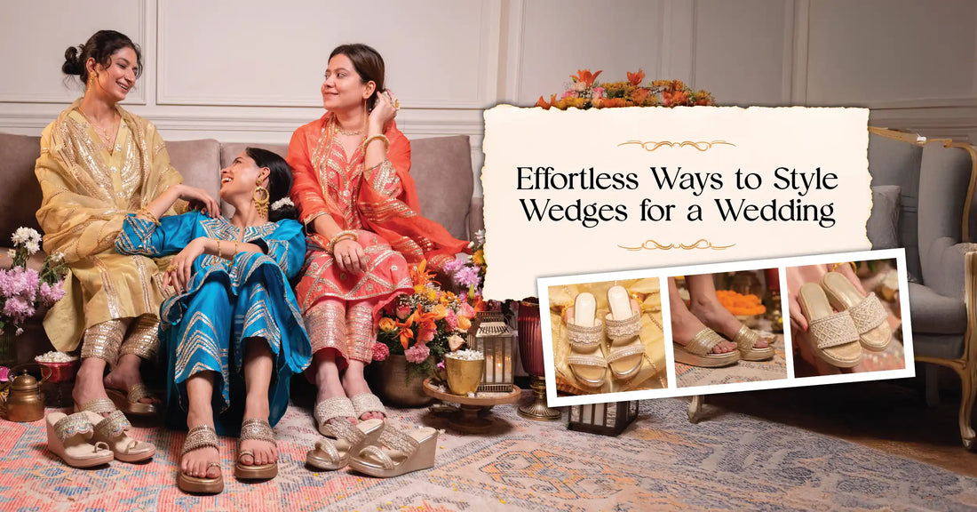 5 Effortless Ways to Style Wedges for a Wedding