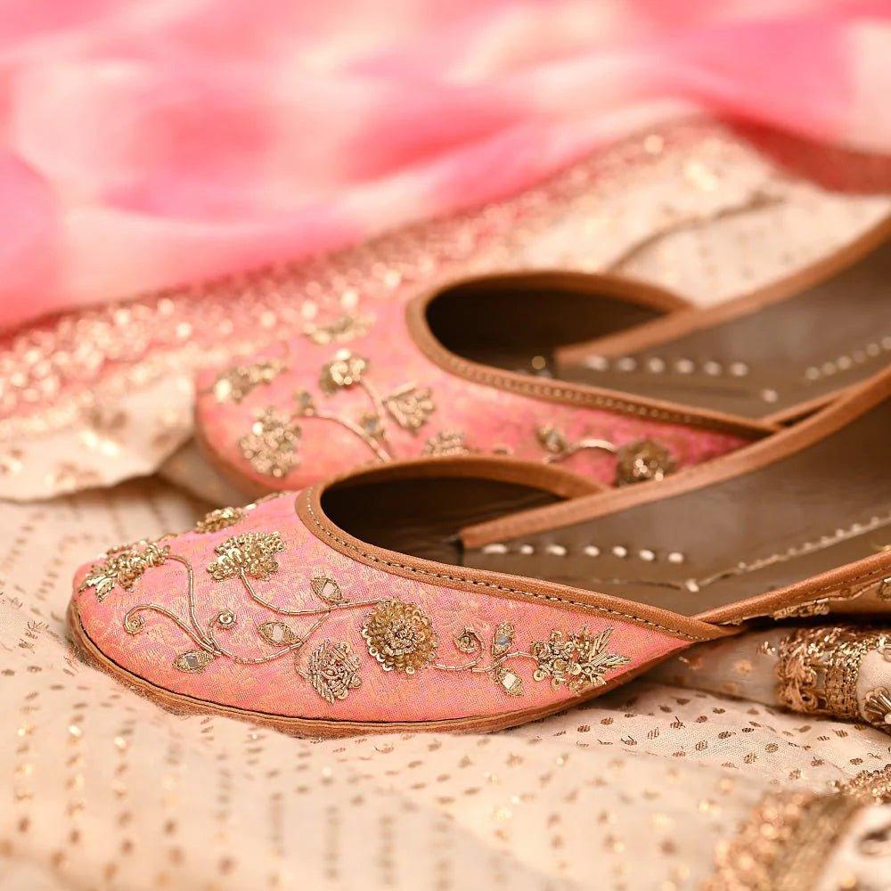 Elevate Your Style: Buy Women Punjabi Jutti Online in India - Coral Haze