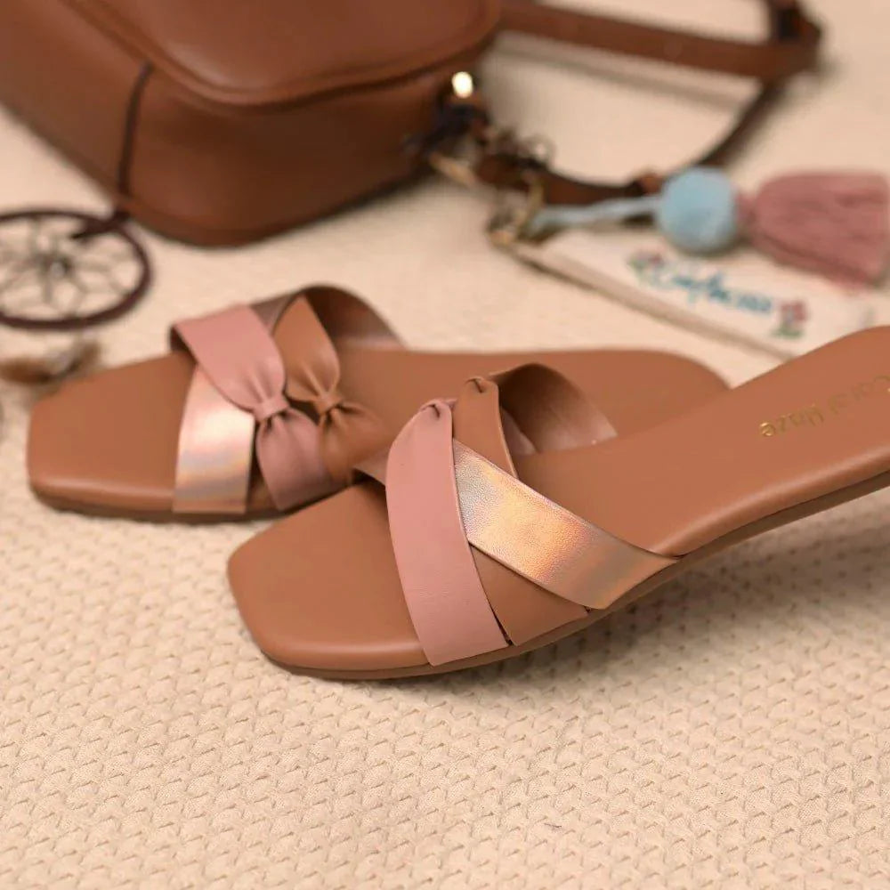Trending Design Sliders Online: Easy to Wear High Quality - Coral Haze
