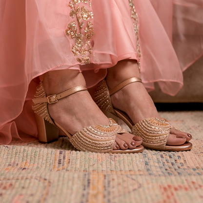 Ball Gown Rose Colored Wedding Shoes Emerson Wedding Heels Buy