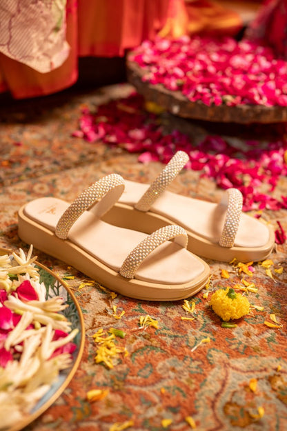 Crysta in Ivory - Coral Haze