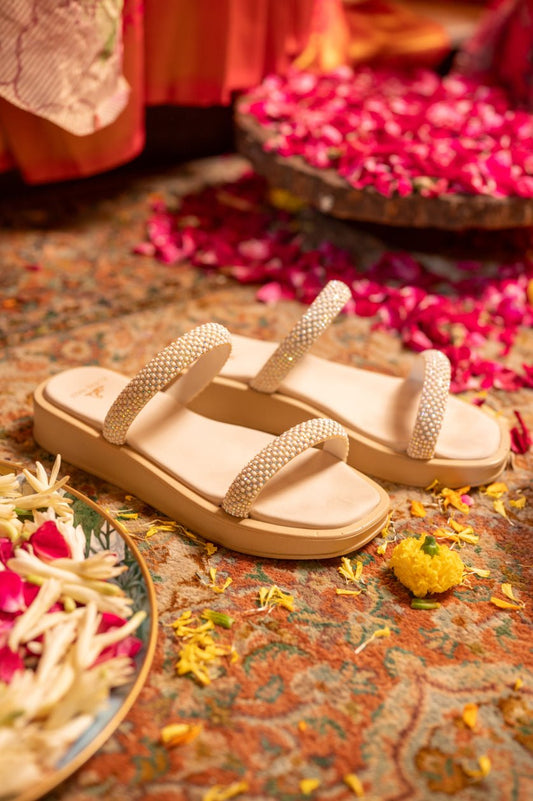 Crysta in Ivory - Coral Haze