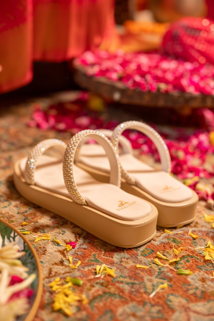 Crysta in Ivory - Coral Haze