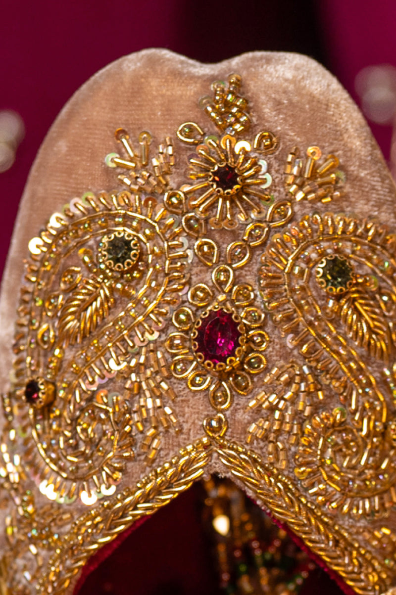 Hand-embroidered zardozi
