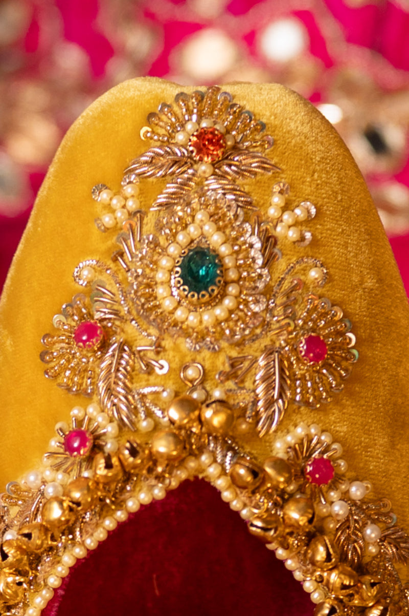 hand-embroidered zardozi