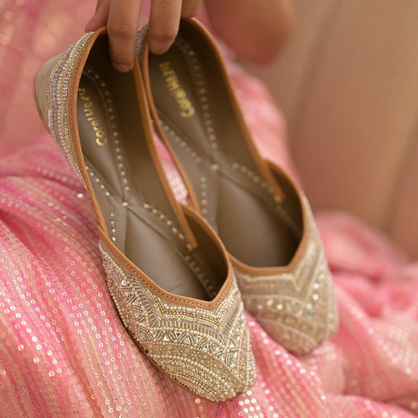 Bridal Shoes Buy Bridal Juttis online Wedding shoes flats